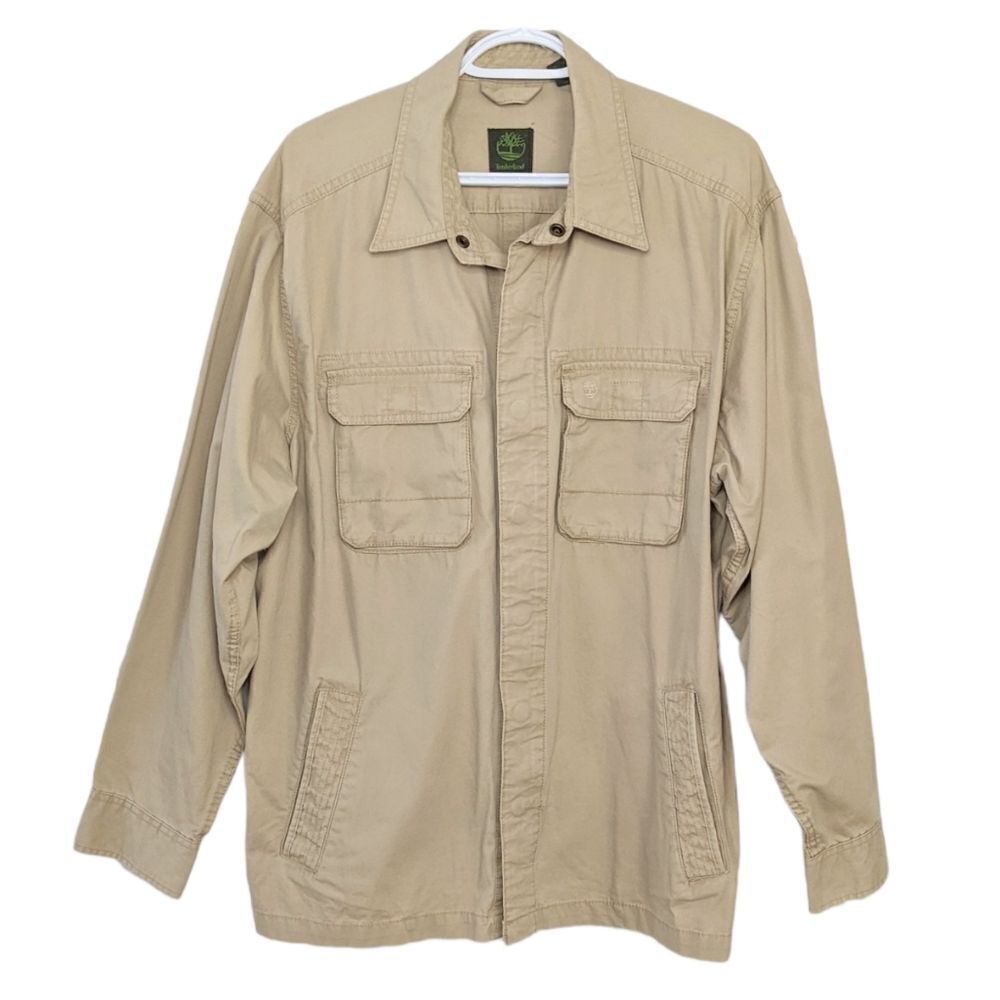 TIMBERLAND cotton Utility barn jacket beige Large @P